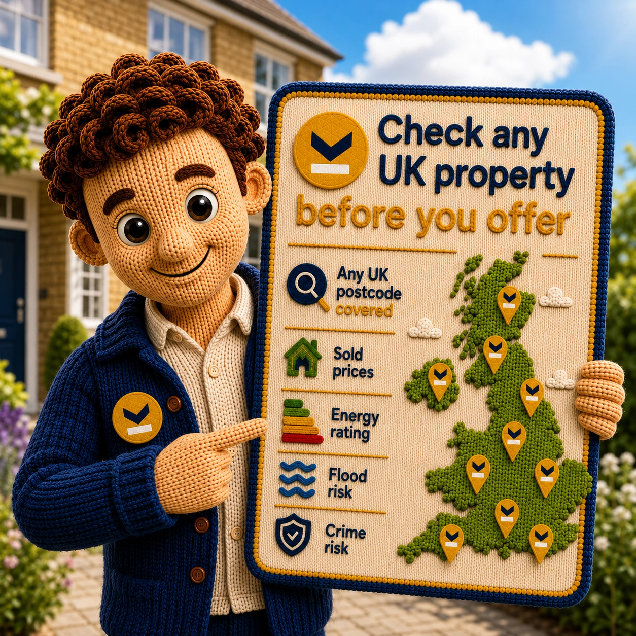 OfferCheck — check any UK property before you offer: sold prices, energy rating, flood risk and crime risk on any UK postcode