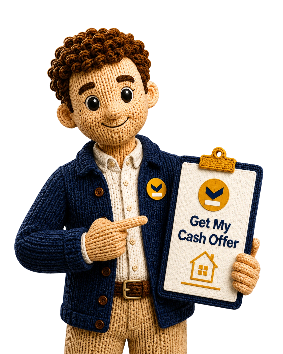 YourPropertyCheck knitted mascot